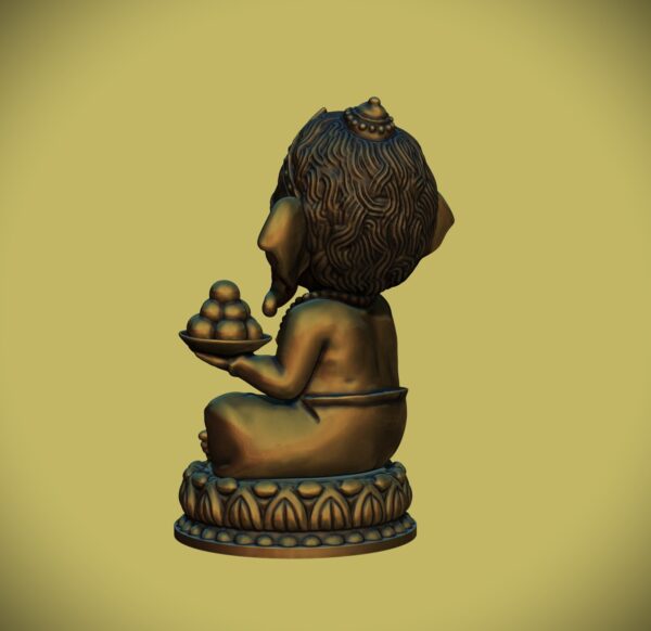Linda estatua del bebé Ganesha v2 - Image 5