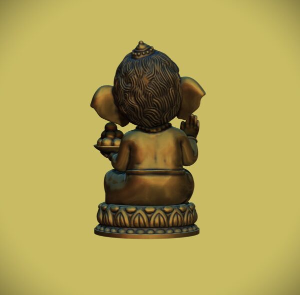 Linda estatua del bebé Ganesha v2 - Image 6