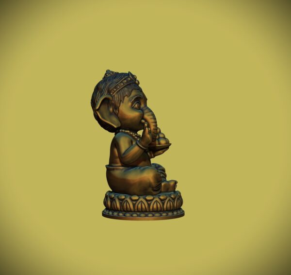 Linda estatua del bebé Ganesha v2 - Image 7
