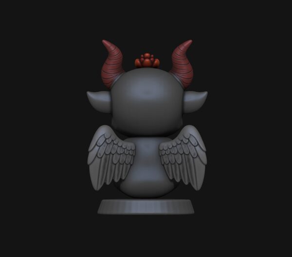 Adorable figurilla estilo Chibi de Baphomet para impresión 3D - Image 5