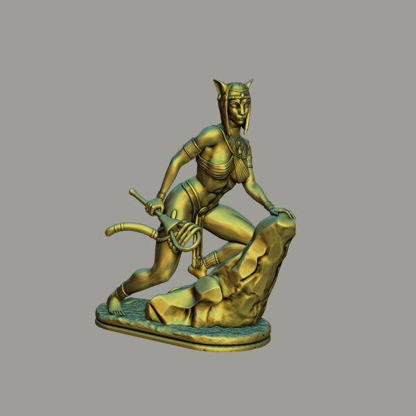 Estatua de la diosa Bastet para impresión 3D - Image 9