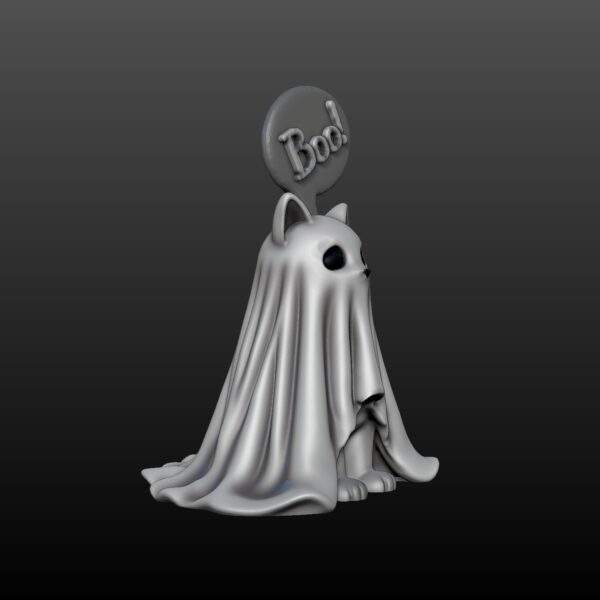 ¡Buu! Lindo gato fantasma para Halloween - Image 7
