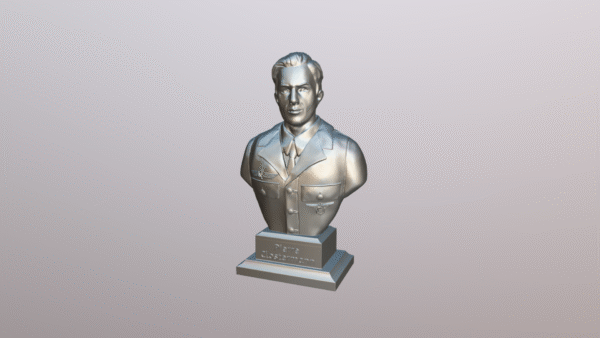 Busto de Pierre Clostermann Aviador - Image 7