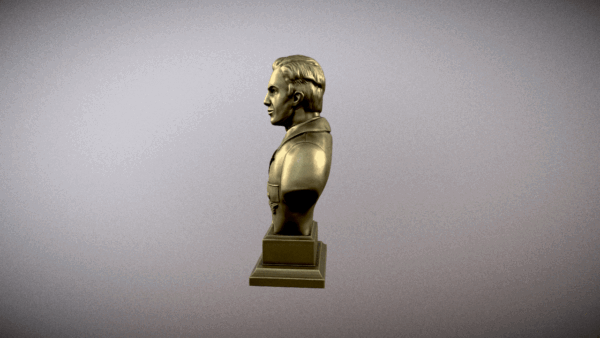 Busto de Pierre Clostermann Aviador - Image 8