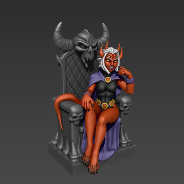 Figura de la Reina Demonio Cuervo para impresión 3D - Image 5