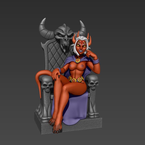 Figura de la Reina Demonio Cuervo para impresión 3D - Image 6