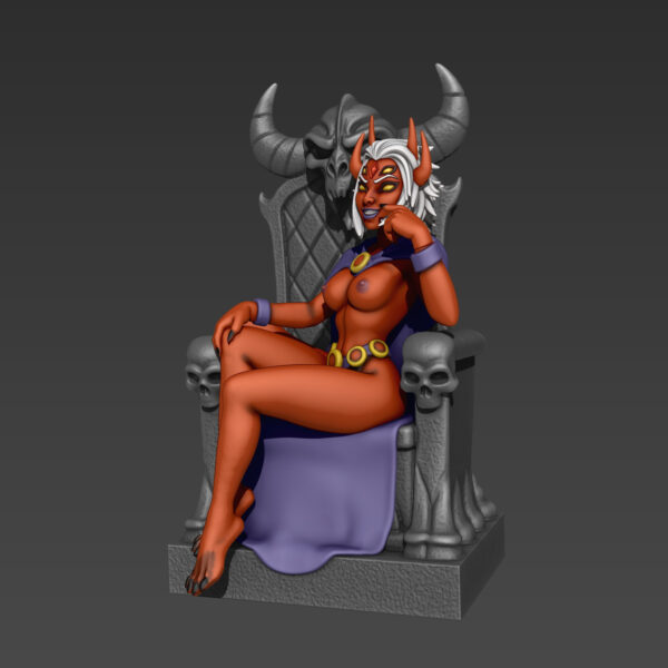 Figura de la Reina Demonio Cuervo para impresión 3D - Image 7
