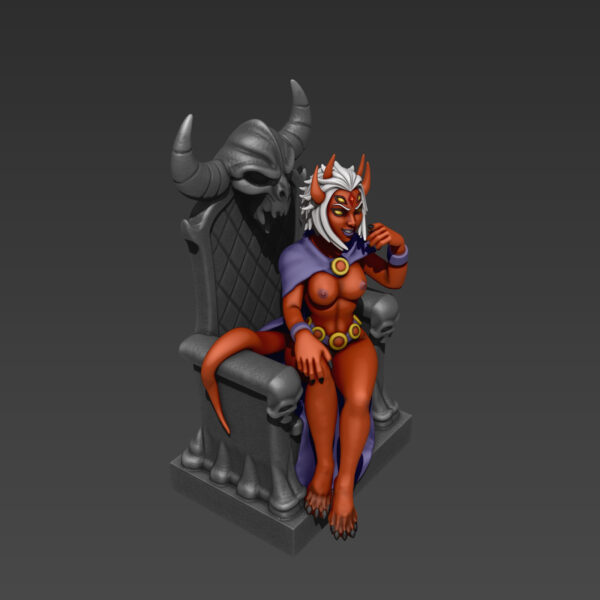 Figura de la Reina Demonio Cuervo para impresión 3D - Image 8