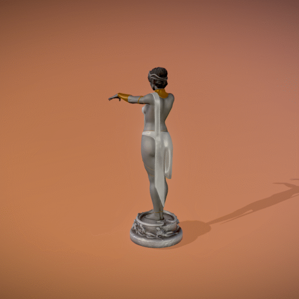 Estatua de Circe o estatua de la diosa Kirke STL 3d modelo - Image 4