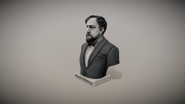 Busto de Claude Debussy para impresión 3D - Image 8