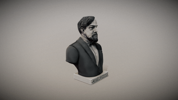 Busto de Claude Debussy para impresión 3D - Image 7
