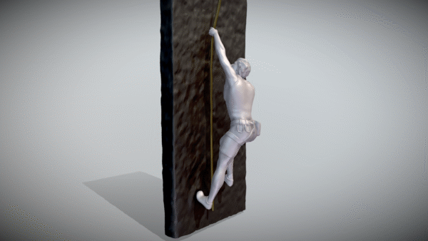 Adorno de pared con estatua de escalador, modelo 3 - Image 4