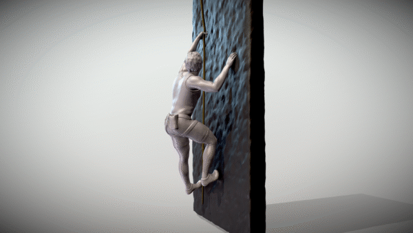 Adorno de pared con estatua de escalador, modelo 3 - Image 5