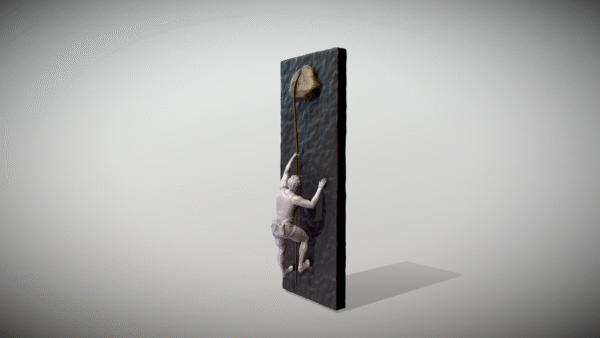 Adorno de pared con estatua de escalador, modelo 3 - Image 3