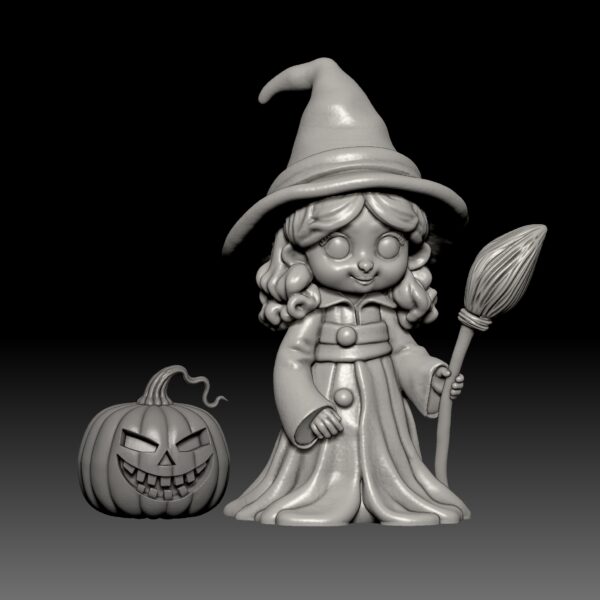 Bonita mini figura coleccionable de bruja - Image 6
