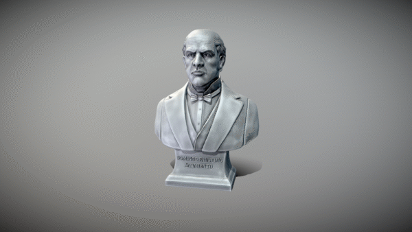 Domingo Faustino Sarmiento Busto 3D - Image 6