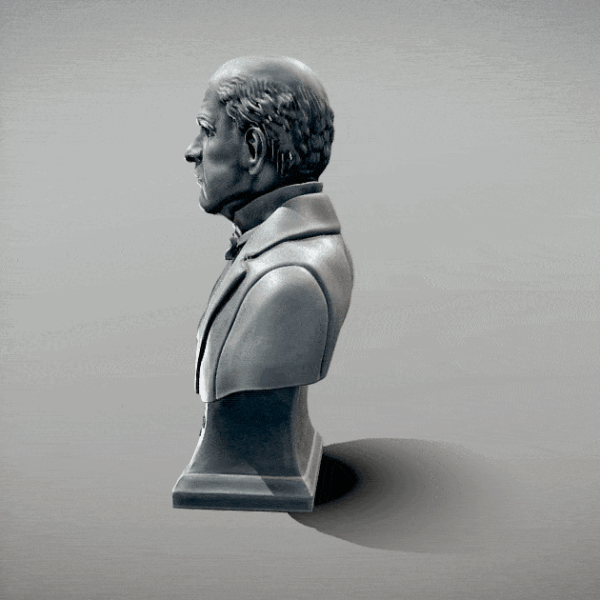 Domingo Faustino Sarmiento Busto 3D - Image 7