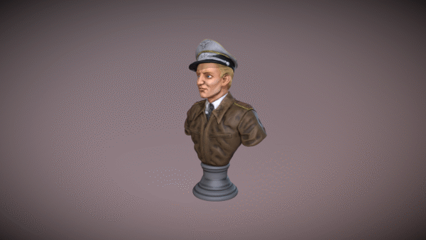 Busto de Erich Alfred Hartmann para impresión 3D - Image 2