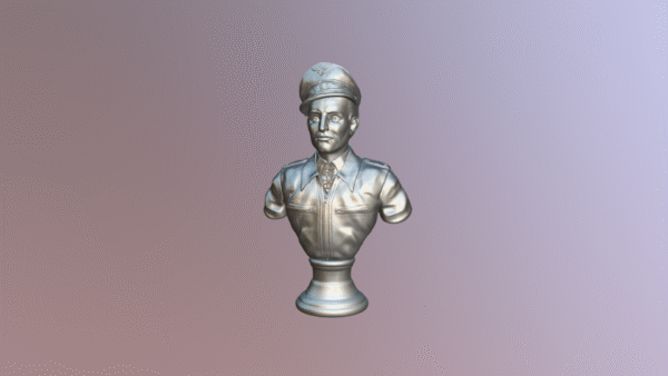 Busto de Erich Alfred Hartmann para impresión 3D - Image 6