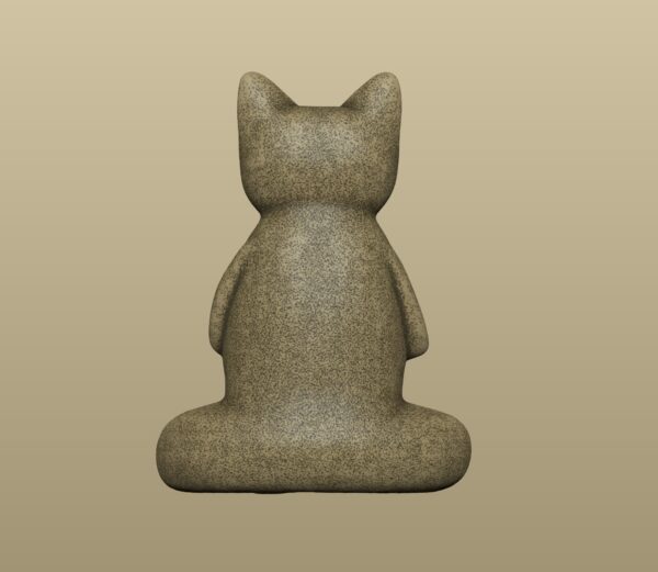 Gato Meditando escultura deco yoga - Image 3
