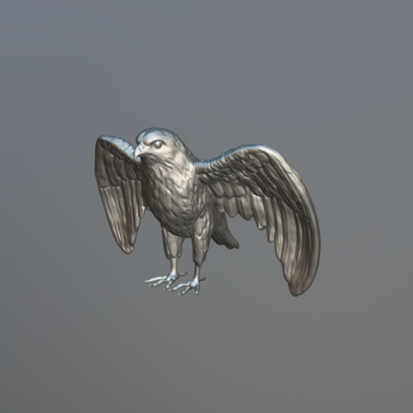 Modelo 3D de halcón imprimible en 3D - Image 6
