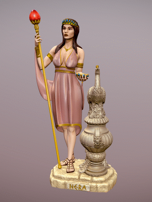 Estatua de la diosa Hera para impresión 3D