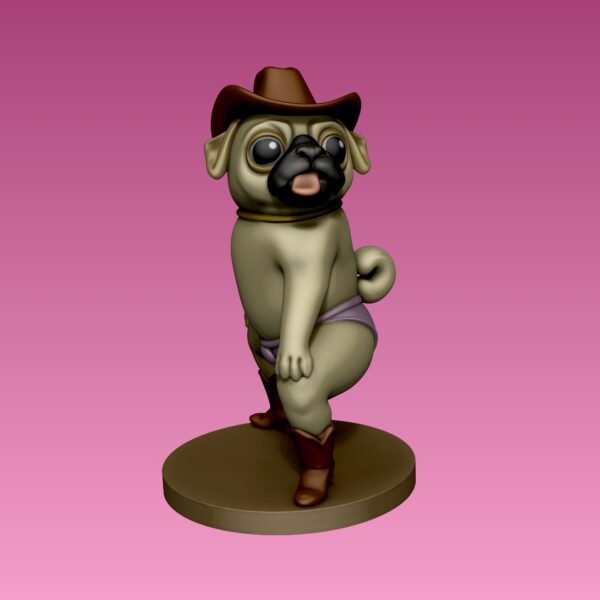 Figura decorativa de perro pug Hot Pug - Image 3