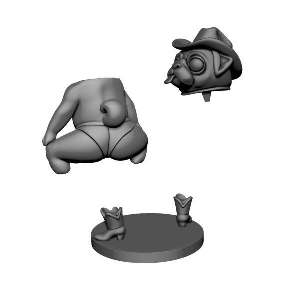 Figura decorativa de perro pug Hot Pug - Image 7