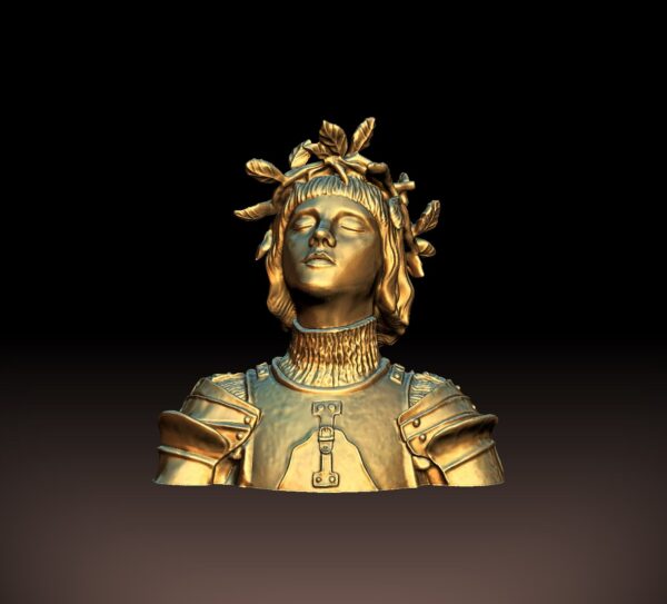Modelo de impresión 3D del busto de Juana de Arco - Image 2