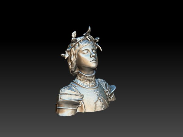 Modelo de impresión 3D del busto de Juana de Arco - Image 6