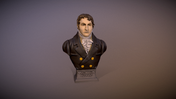 Jose Manuel Belgrano busto para impresion 3D - Image 2