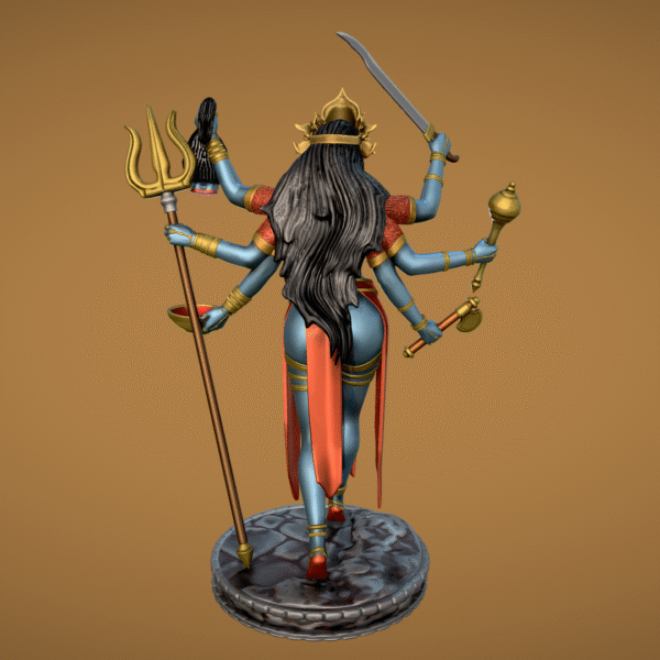 Estatua Diosa Kali indu para impresión 3D STL Modelo 3D - Image 7