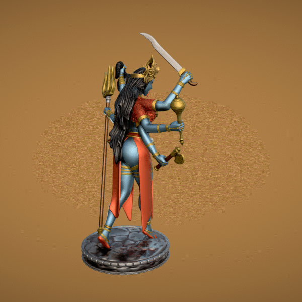 Estatua Diosa Kali indu para impresión 3D STL Modelo 3D - Image 6