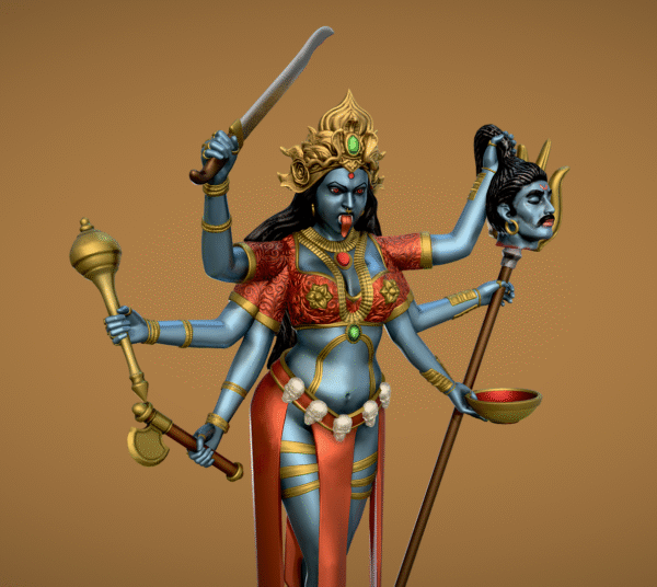 Estatua Diosa Kali indu para impresión 3D STL Modelo 3D - Image 3