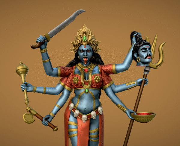 Estatua Diosa Kali indu para impresión 3D STL Modelo 3D - Image 2