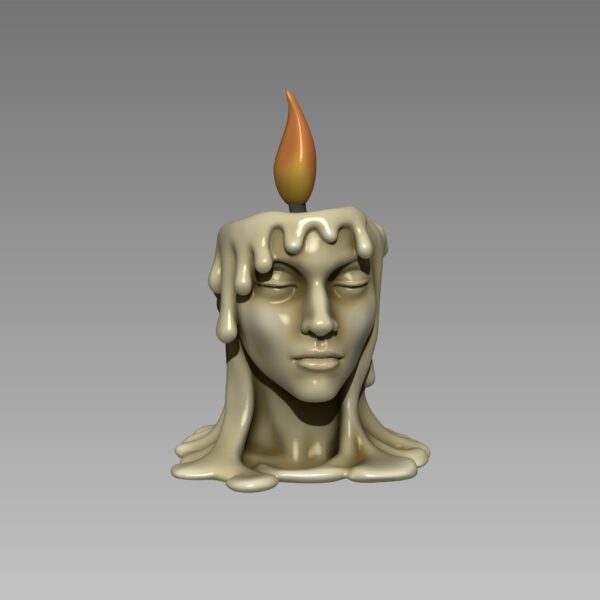 Portavelas LED decorativo Melted Girl