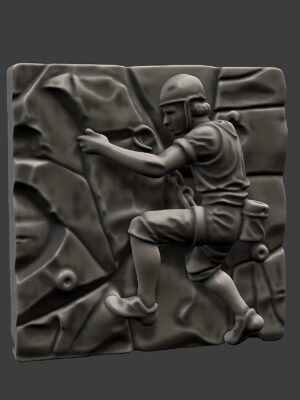 Escultura de escalador de pared versión 2