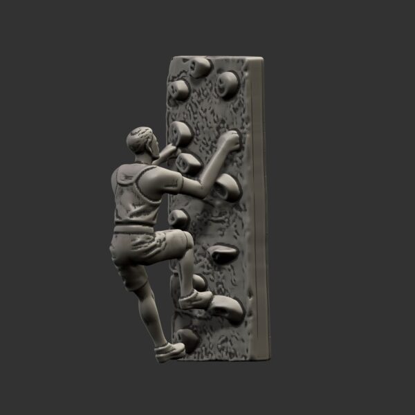 Escultura de escalador montada en la pared - Image 2