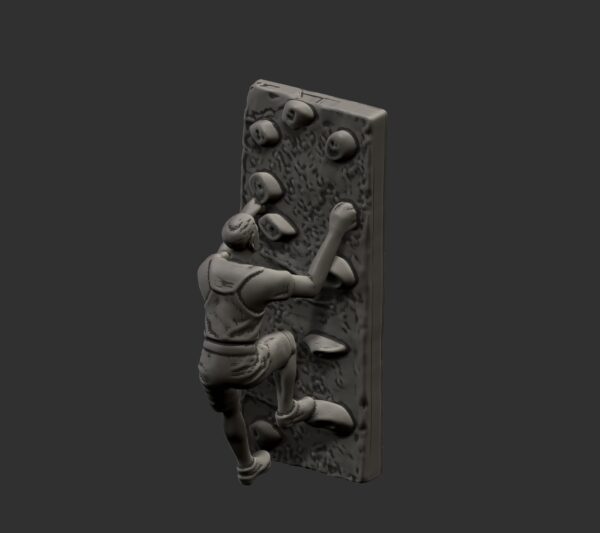 Escultura de escalador montada en la pared - Image 6
