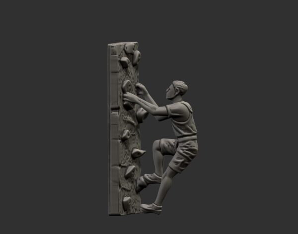 Escultura de escalador montada en la pared - Image 5