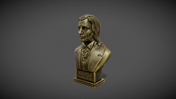 Niccolo Paganini Busto para impresión 3D - Image 2