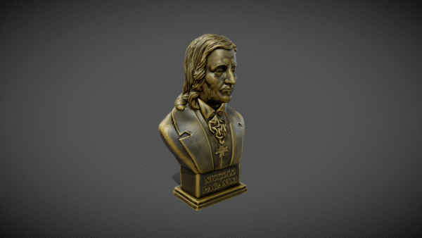 Niccolo Paganini Busto para impresión 3D - Image 3