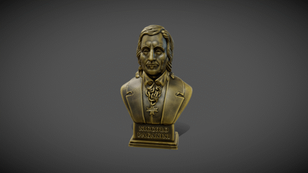 Niccolo Paganini Busto para impresión 3D - Image 7