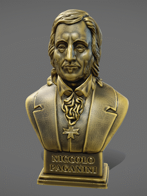Niccolo Paganini Busto para impresión 3D