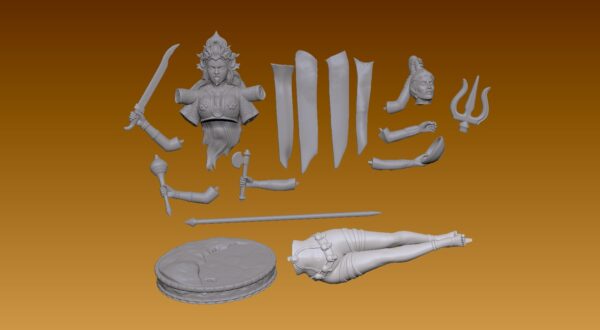 Estatua Diosa Kali indu para impresión 3D STL Modelo 3D - Image 10