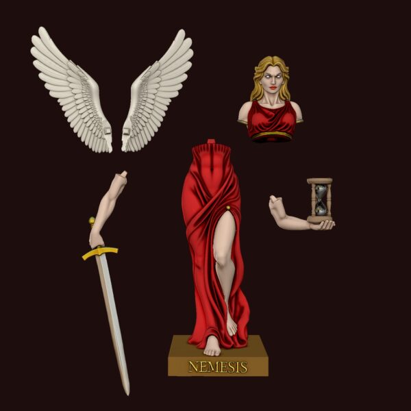 Estatua de la Diosa Griega Némesis para impresión 3D - Image 3