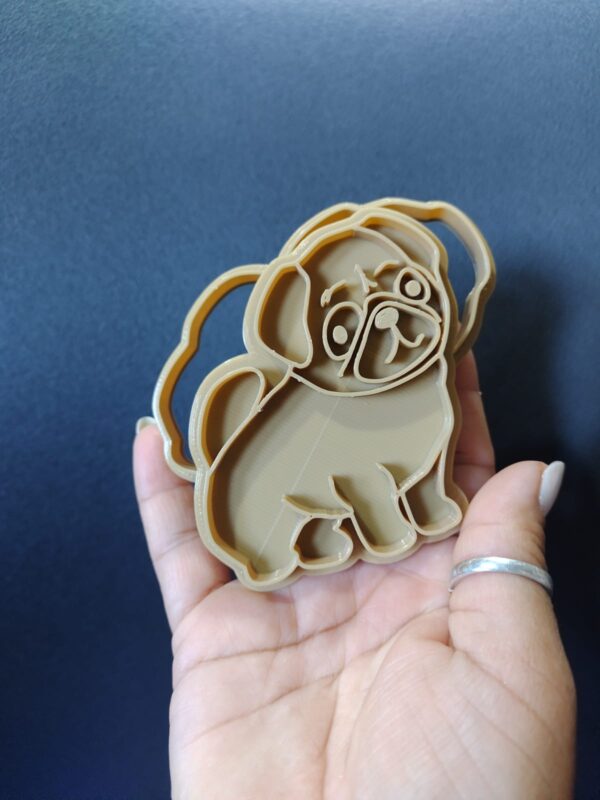 cortante de galleta perro pug - Image 2
