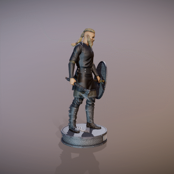 vikingos ragnar lothbrok figurilla 3D STL - Image 6