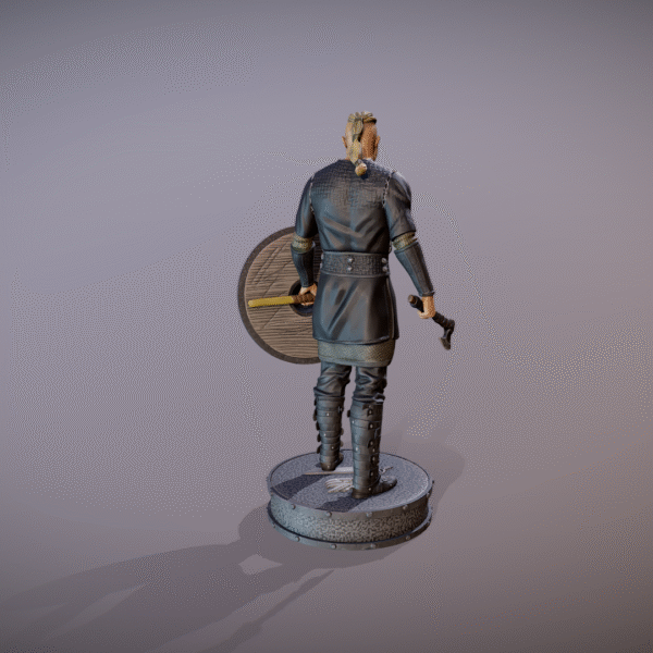 vikingos ragnar lothbrok figurilla 3D STL - Image 5