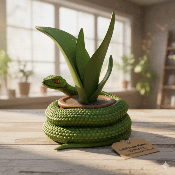 Maceta con forma de Serpiente para cactus o suculentas - Image 5